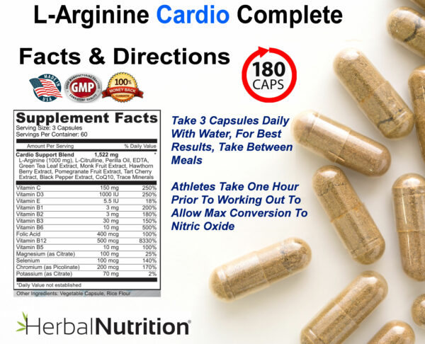 L-Arginine Cardio Complete Facts