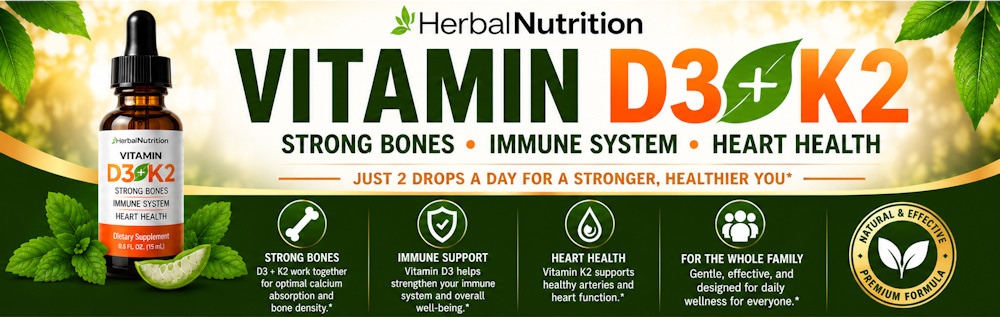 Herbal Nutrition D3 K2 Liquid Drops