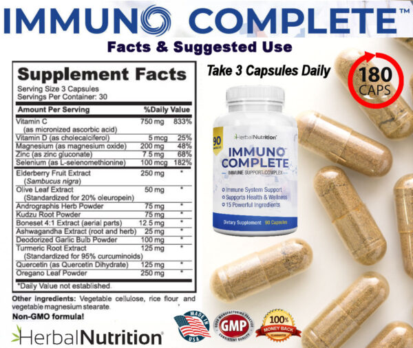 Immuno Complete Facts and Suggested Use