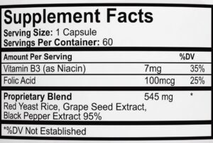 Restore Supplement Facts