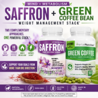 Saffron and Green Coffee Bean Stack'm