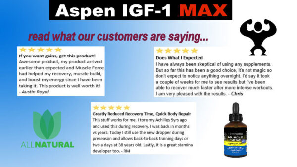 Aspen IGF-1 Max Deer Antler Velvet Spray Formula