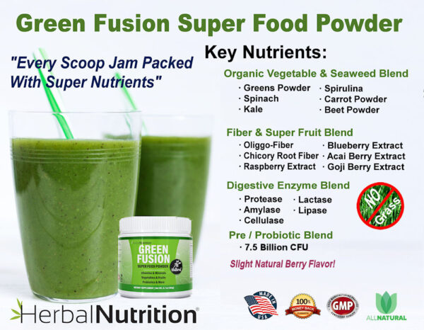 Green Fusion Super Food Powder Key Ingredients