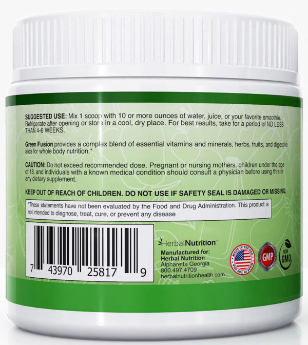 Green Fusion Super Food Powder Suggested Use