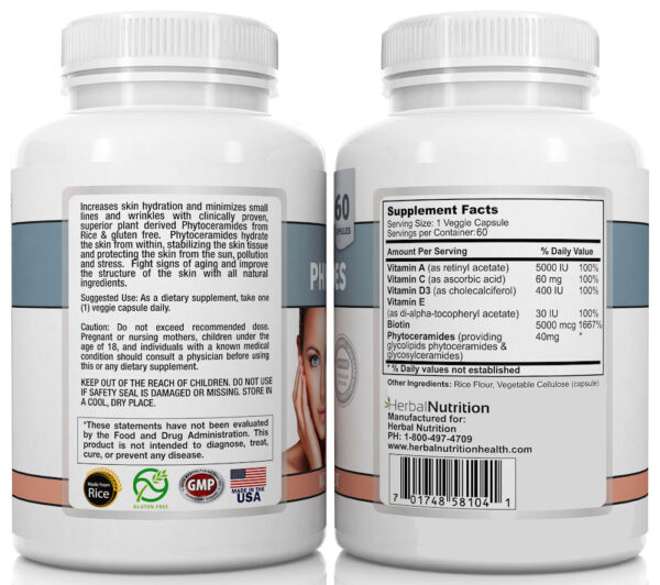 Phytoceramides Supplement Capsules