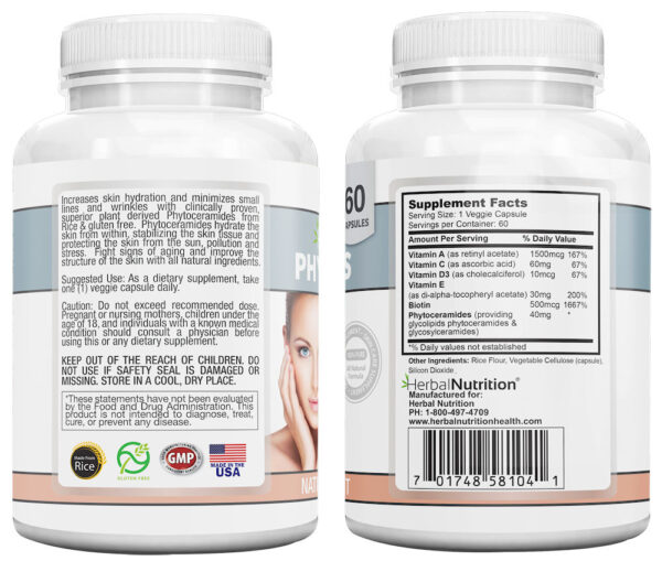 Phytoceramides Supplement Facts