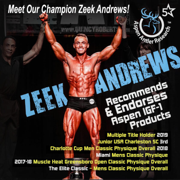 Zeek Andrews Recommends Aspen IGF-1 Products