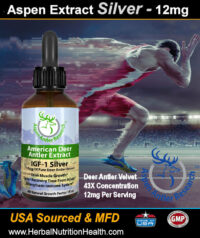 Aspen Silver Deer Antler Velvet 12mg