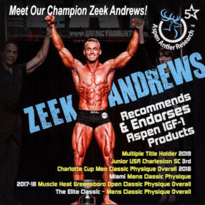 Zeek Andrews Recommends Aspen IGF-1 Products