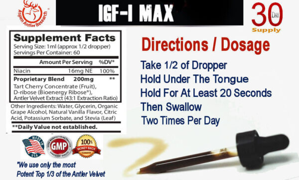 Aspen IGF-1 Max Facts & Directions