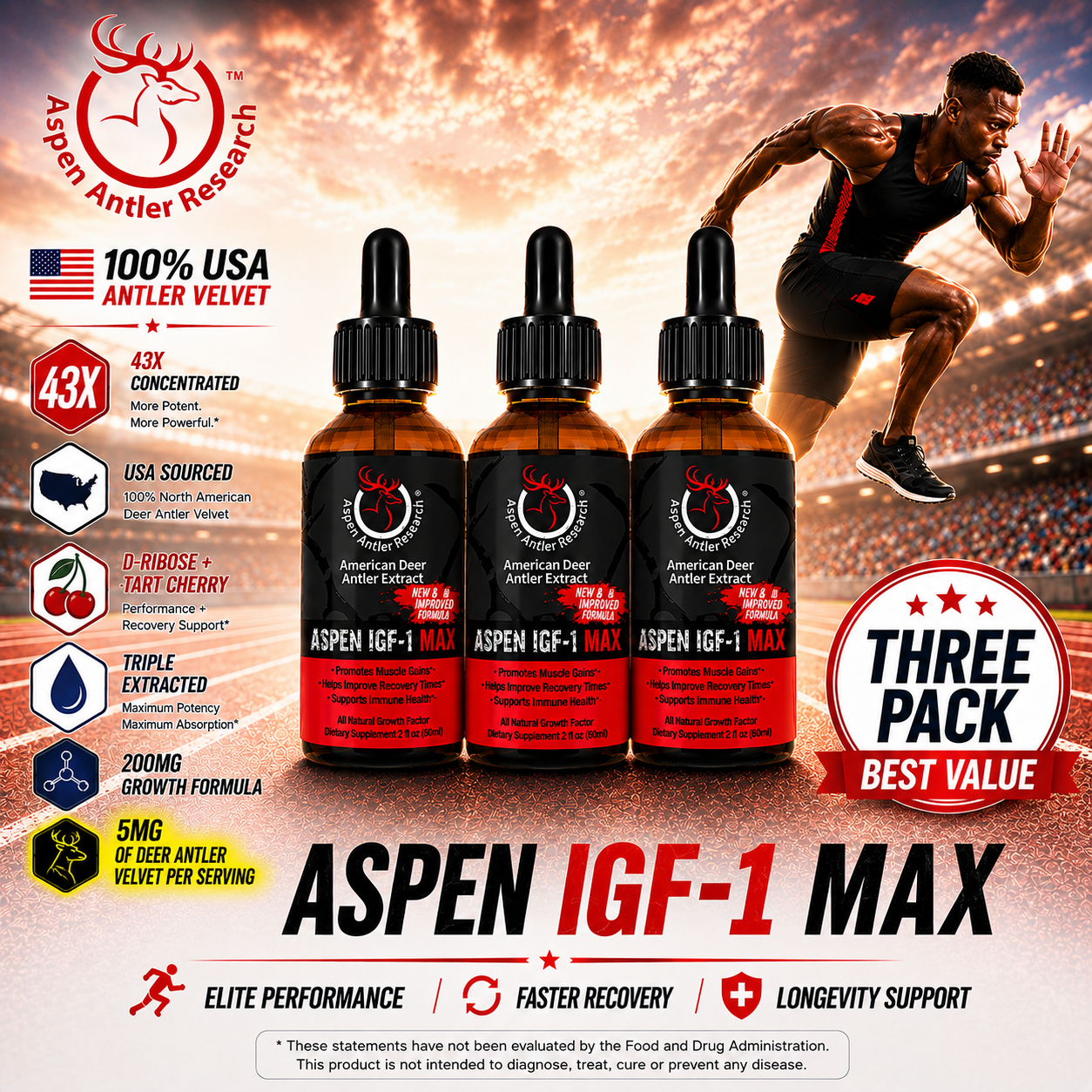Aspen IGF-1 Max Three Pack