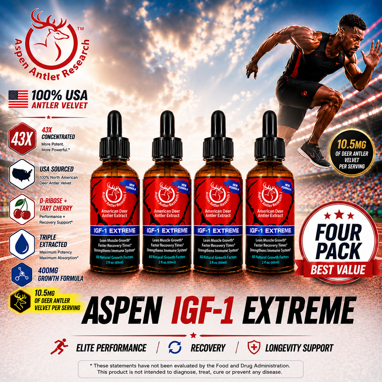 Aspen IGF-1 Extreme Deer Antler Spray Formula