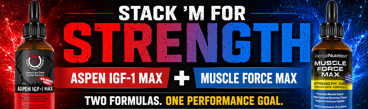 Stack Aspen IGF-1 Max with Muscle Force Max