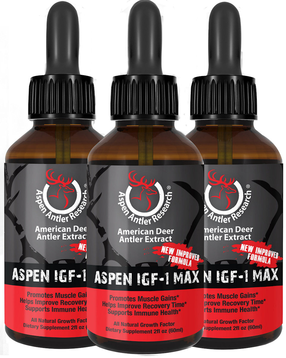 Aspen Max Deer Antler Velvet 3 Bottle Pack