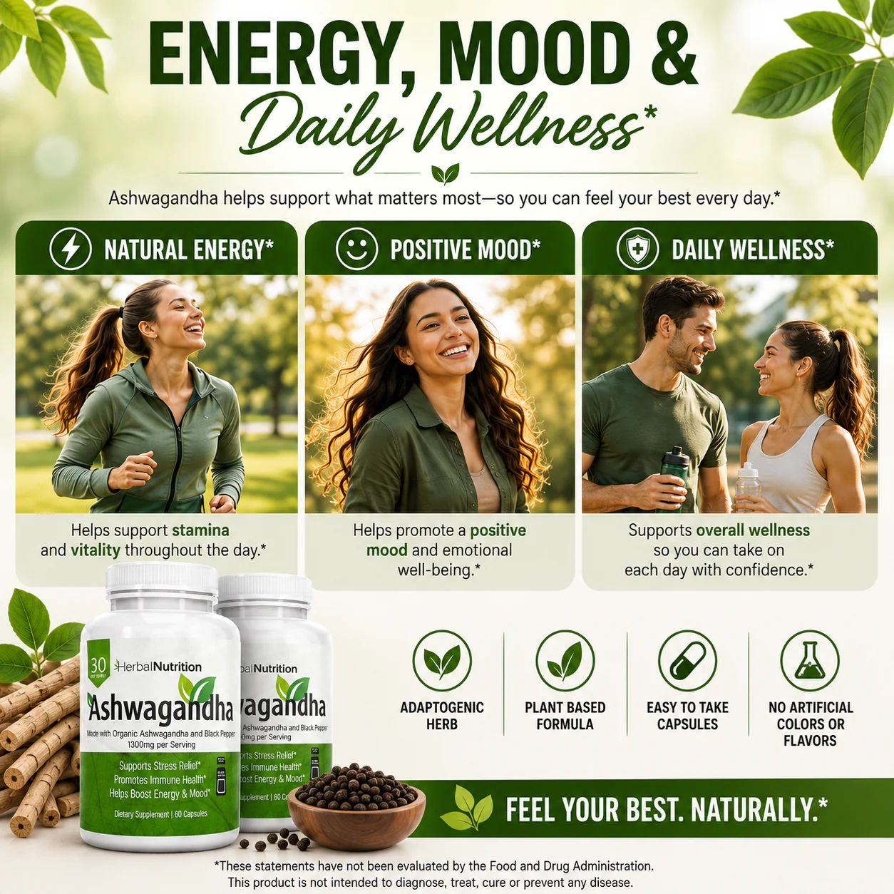 Ashwagandha for energy and mood