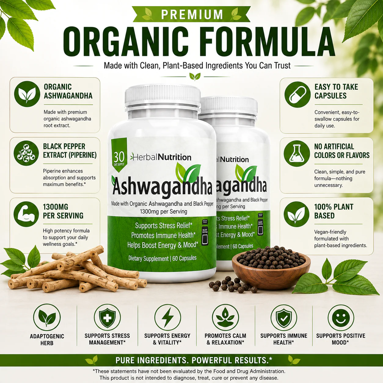 Organic Ashwagandha Formula