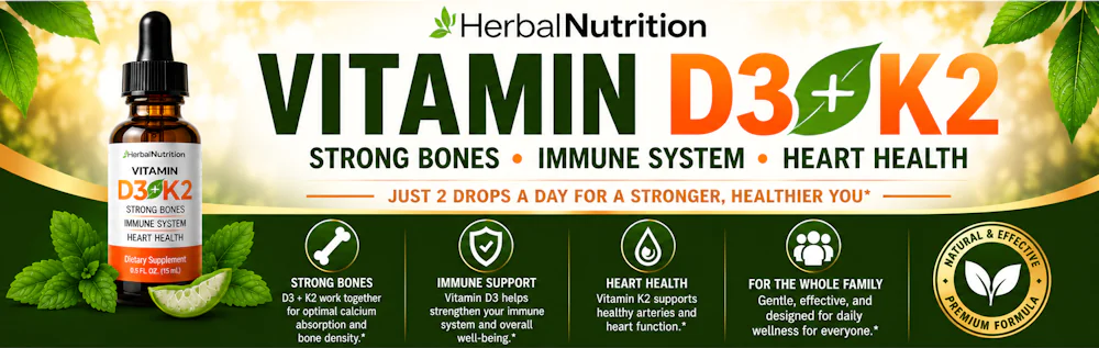 Herbal Nutrition D3 K2 Liquid Drops