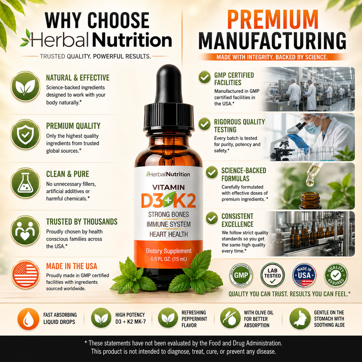 Vitamin D3 K2 Liquid Drops