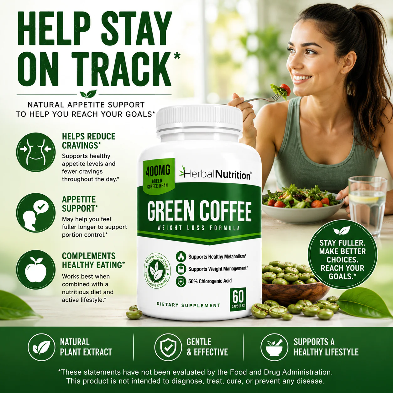 Green Coffee Bean Stay On Track