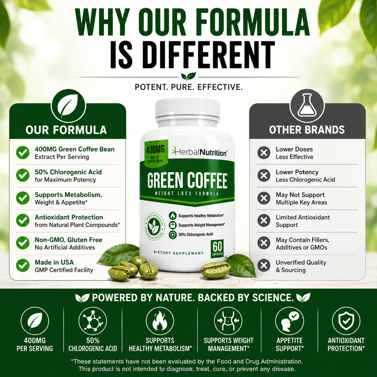 Our Green Coffee Bean Formula