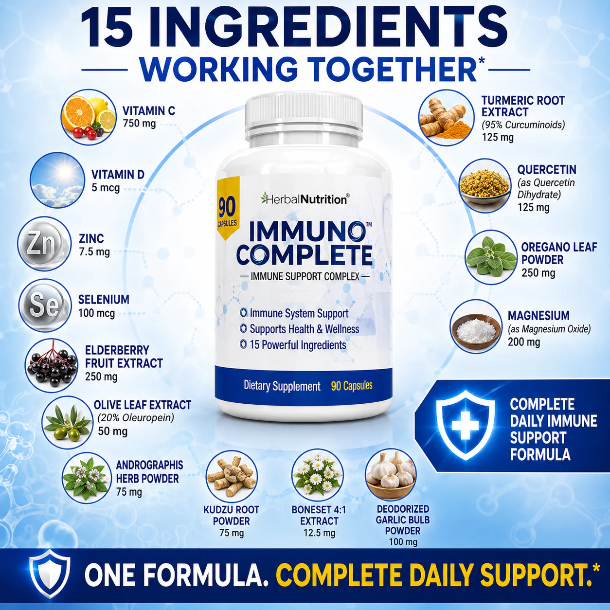 Immuno Complete 15 Ingredients