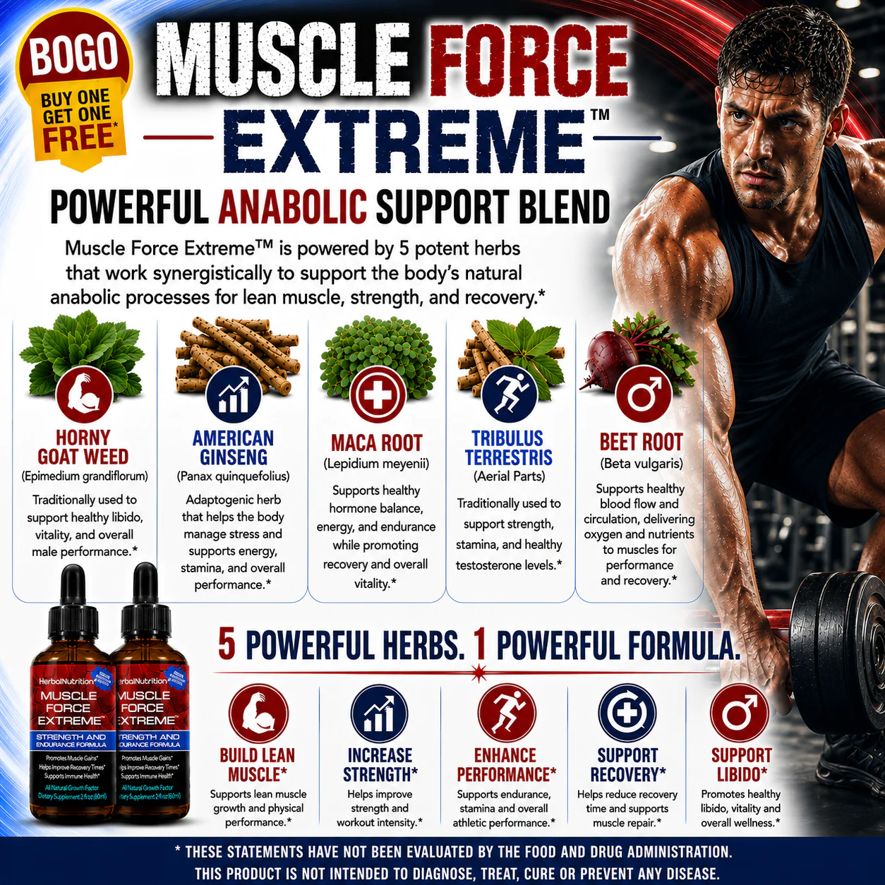 Muscle Force Extreme 5 Powerful Herbs