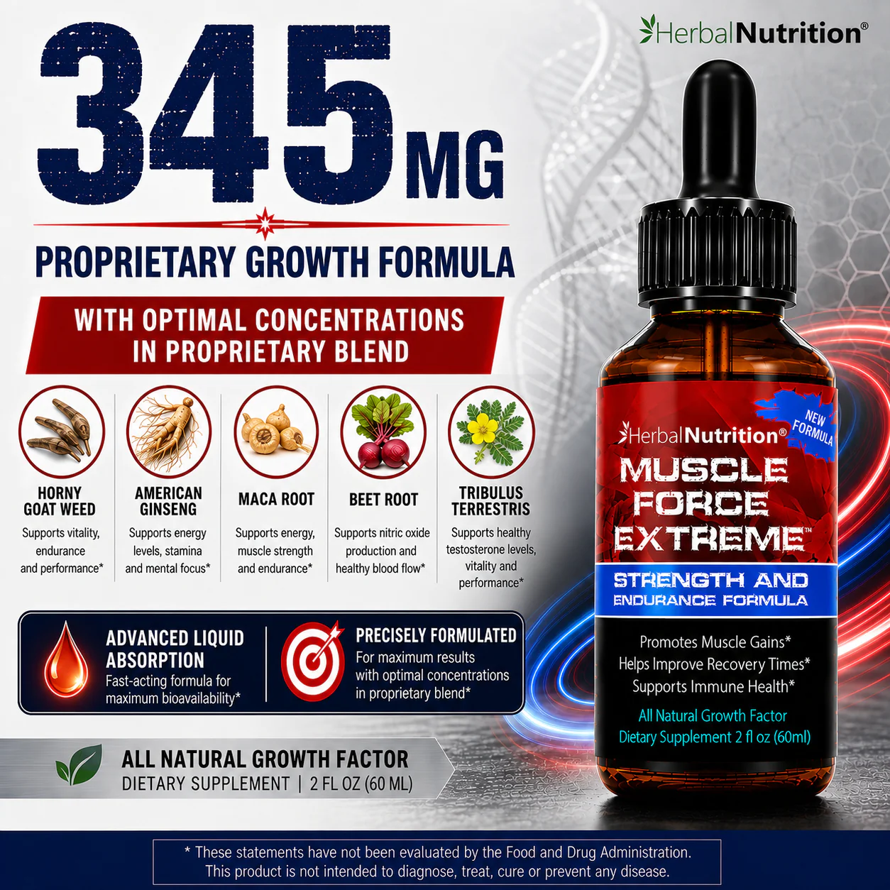 Muscle Force Extreme 345mg Proprietary Blend