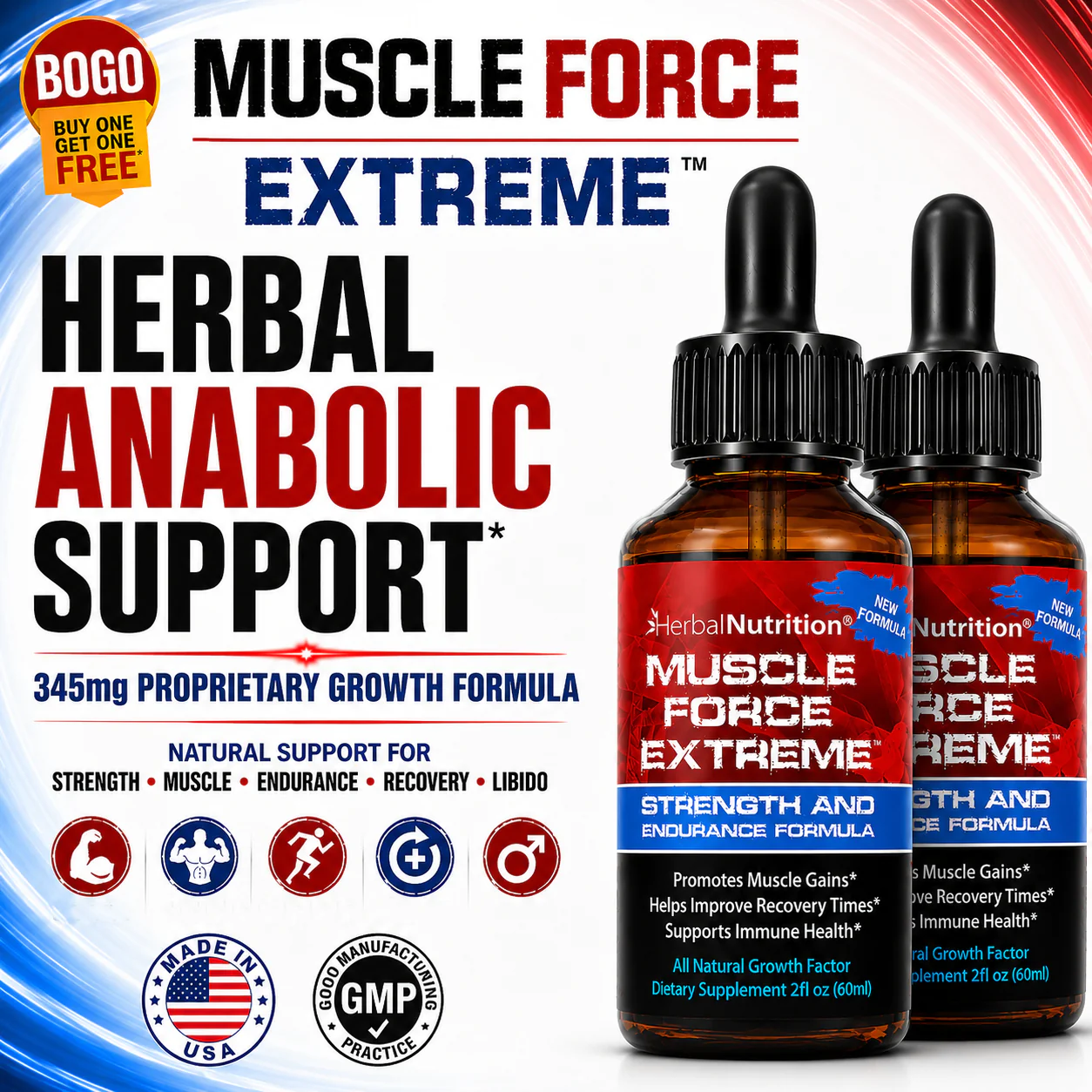 Muscle Force Extreme Two Bottles