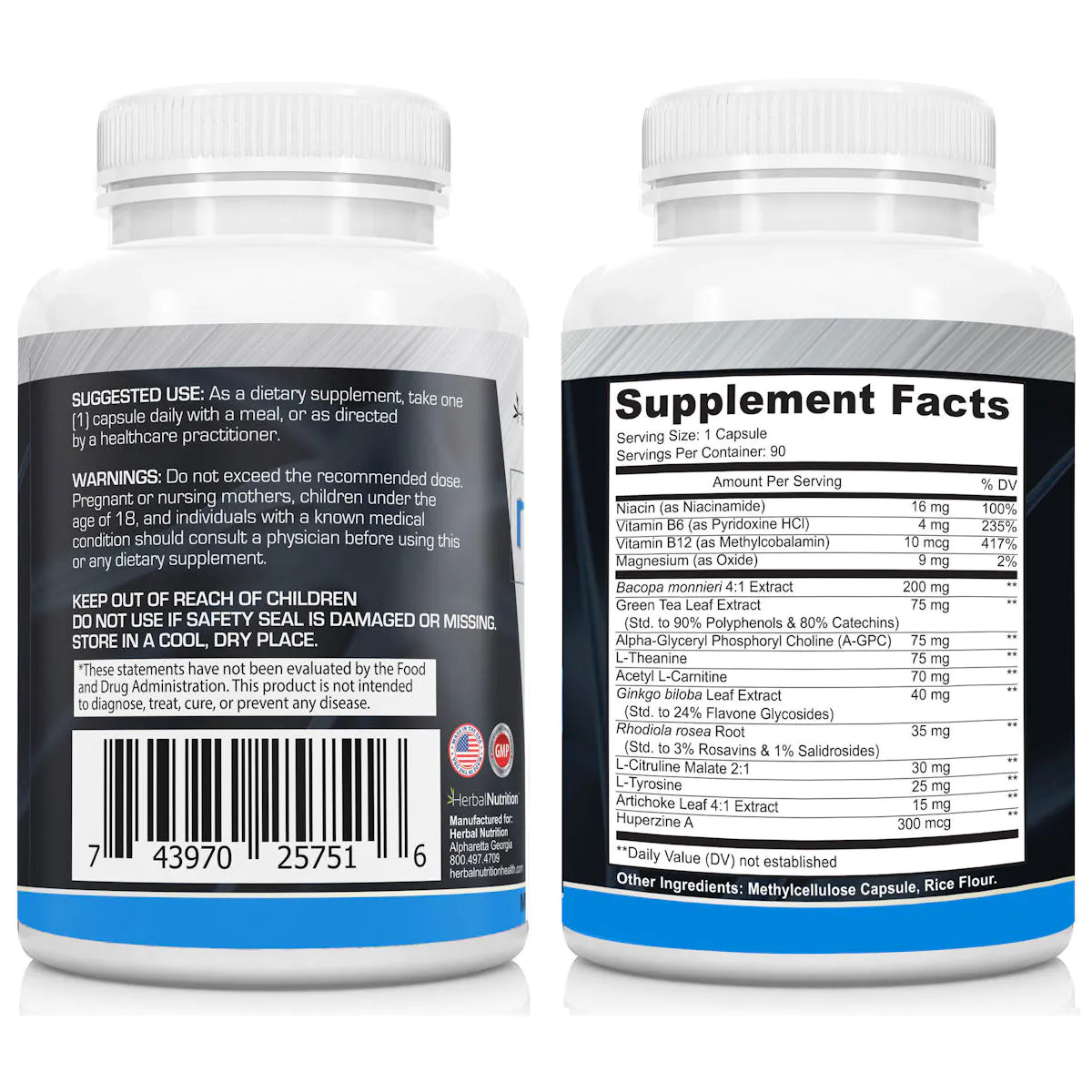 Neuroshield Back of Bottles