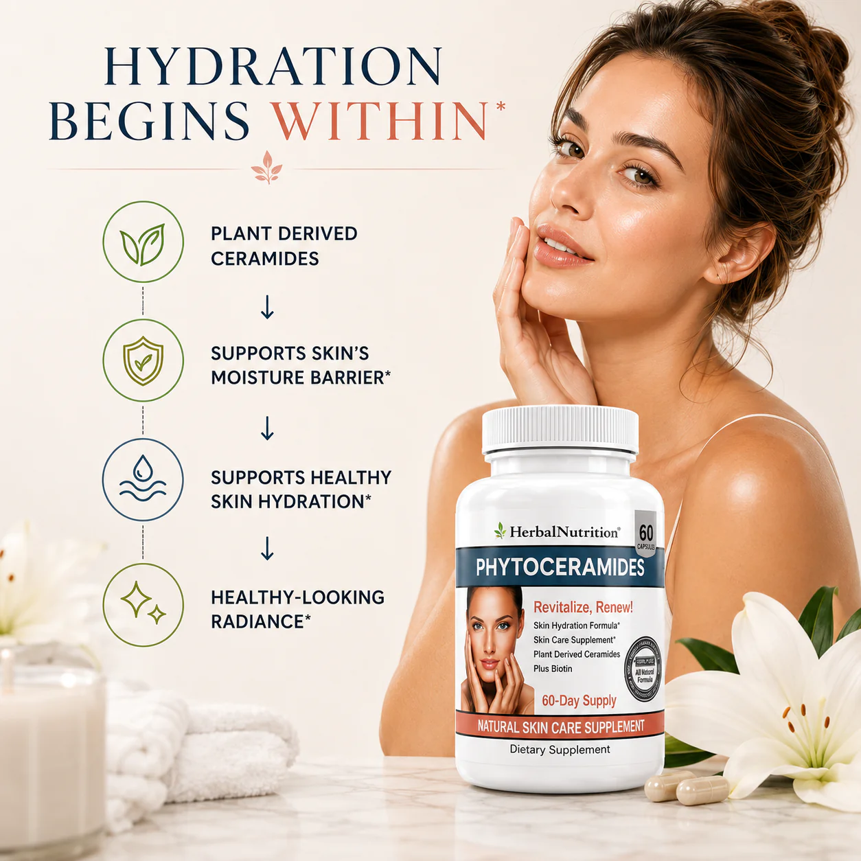 Phytoceramides for Skin Hydration