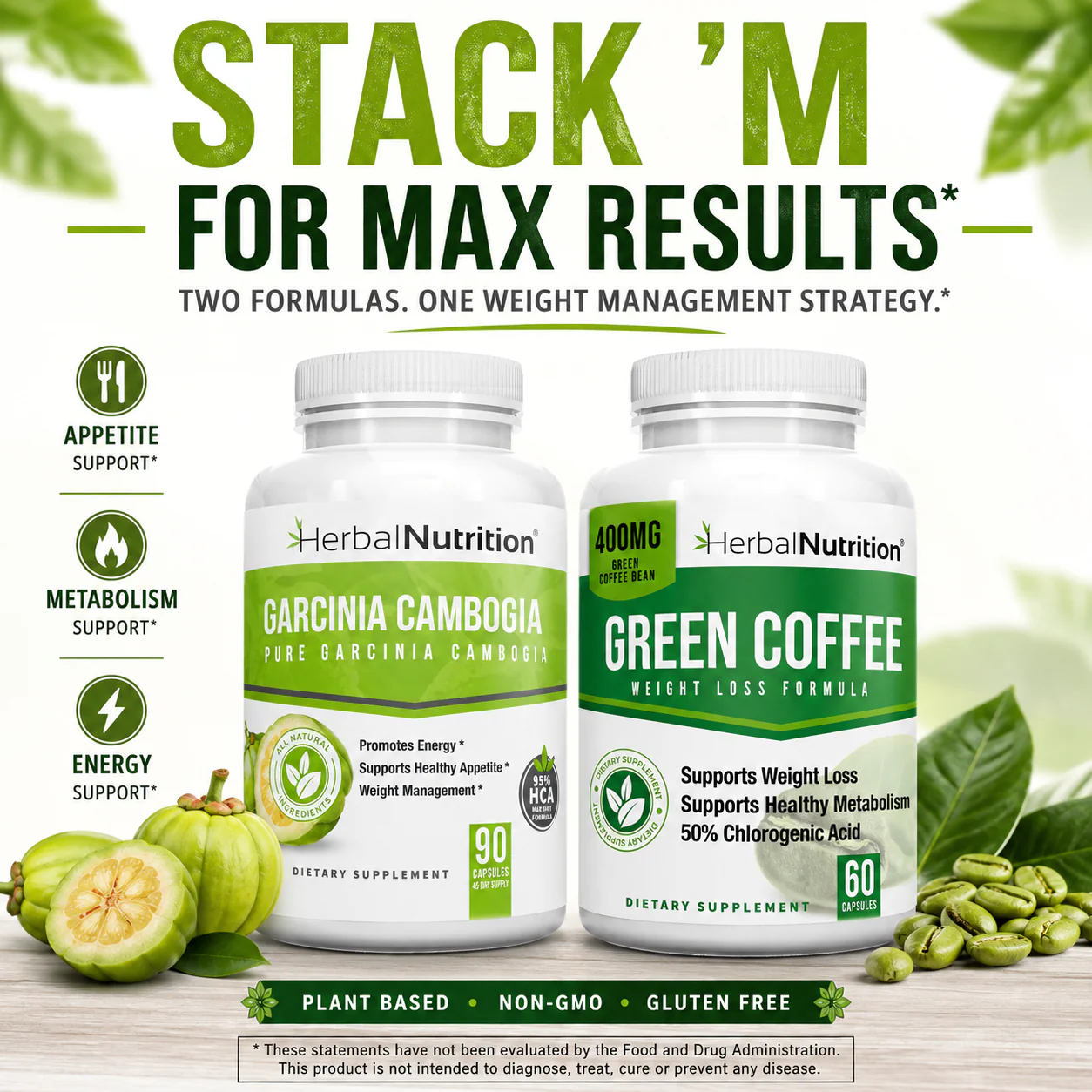 Stack'm Garcinia and Green Coffee Bean