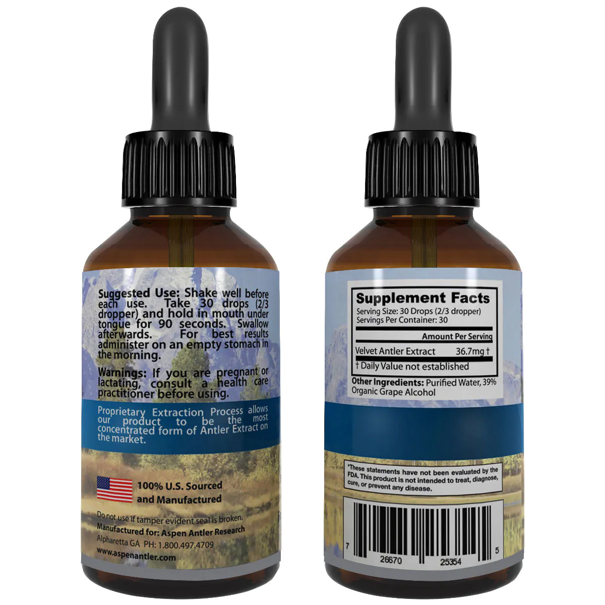 Aspen Antler Extract Diamond Formula Backs