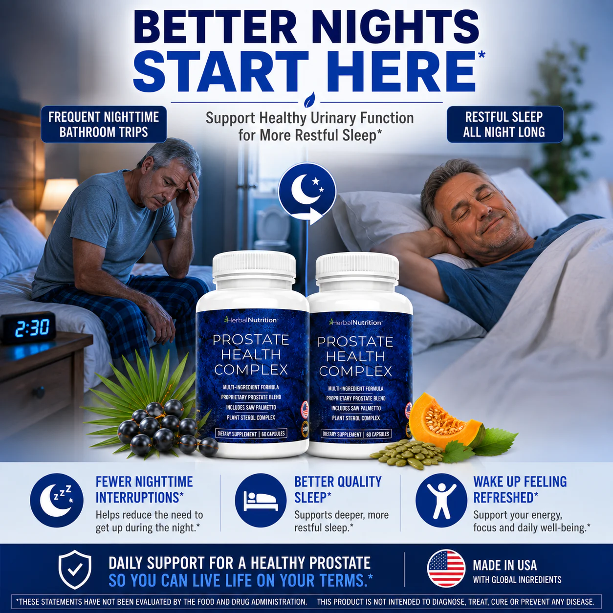 Prostate Complex for a good night sleep