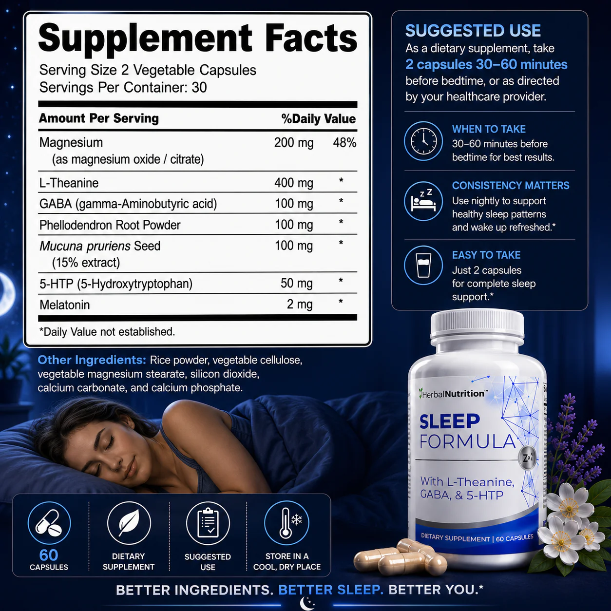 Sleep Formula Supplement Facts