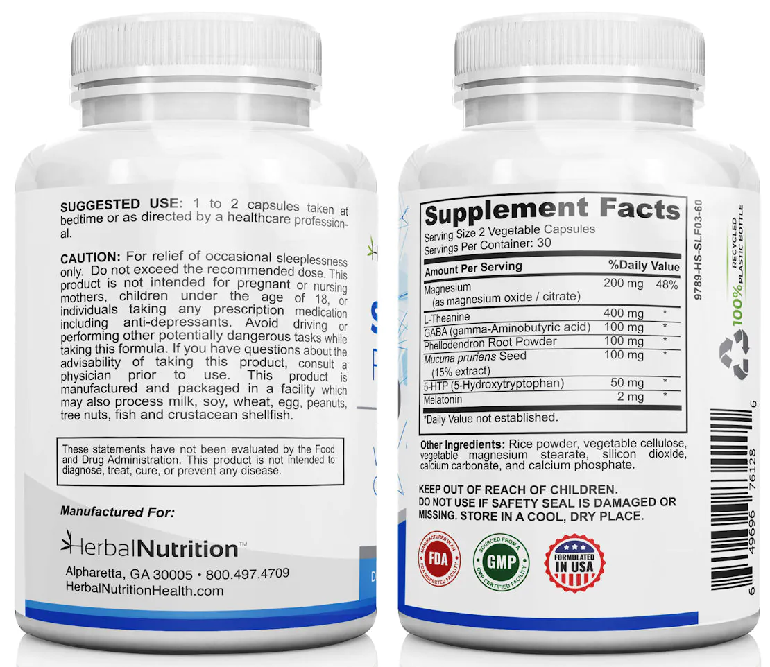 Sleep Formula Backs