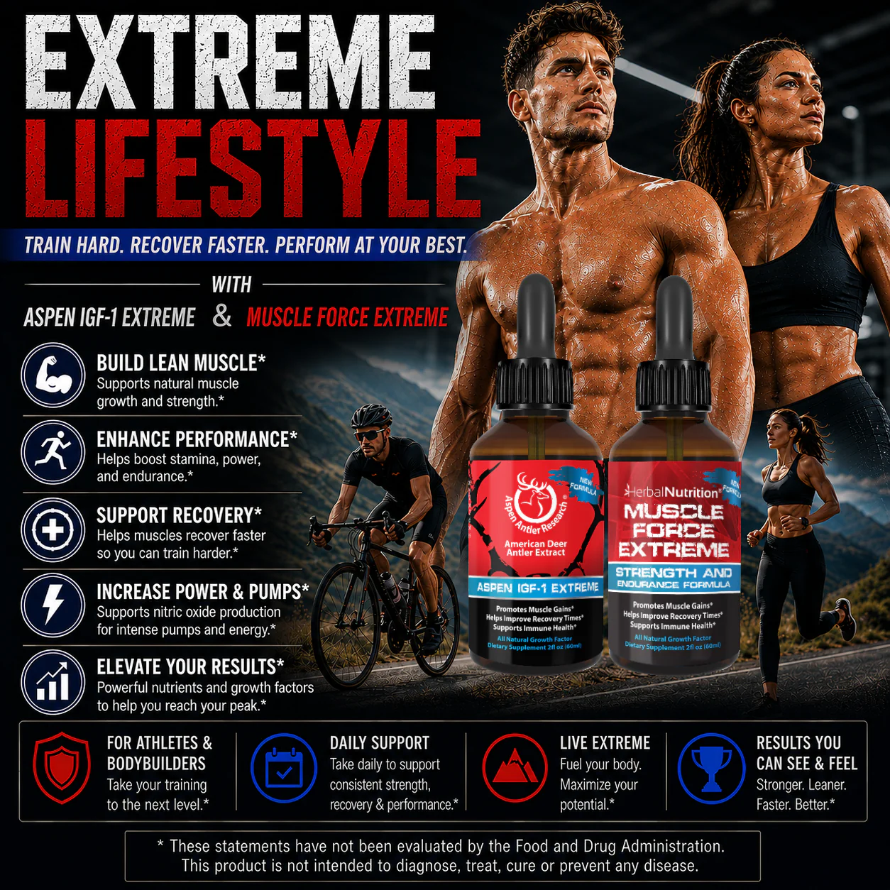 Aspen IGF-1 Extreme & Muscle Force Extreme for a great lifestyle