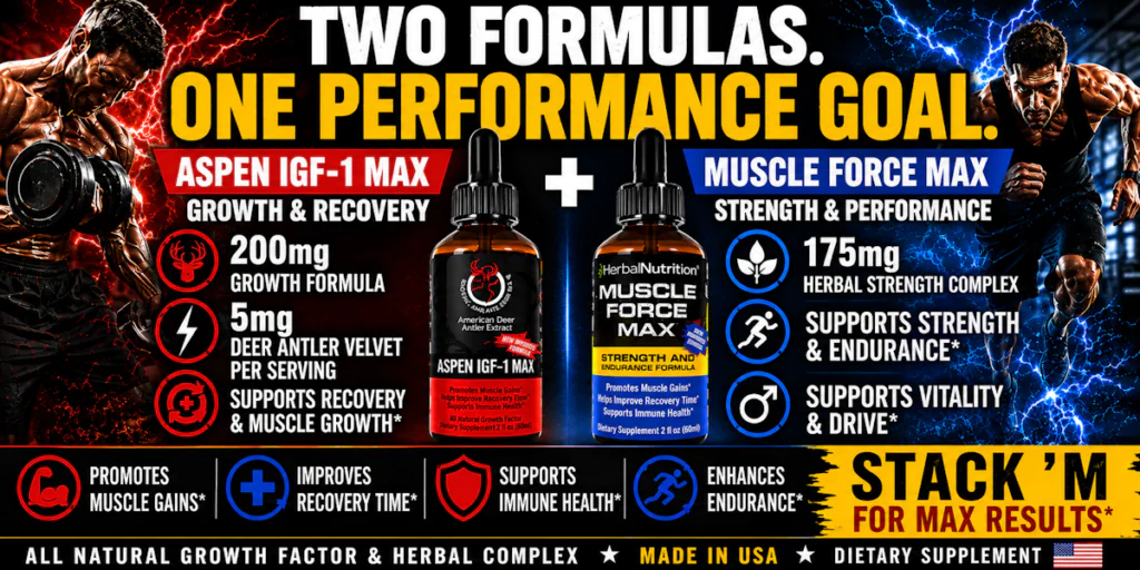 Aspen IGF-1 and Muscle Force Max Benefits