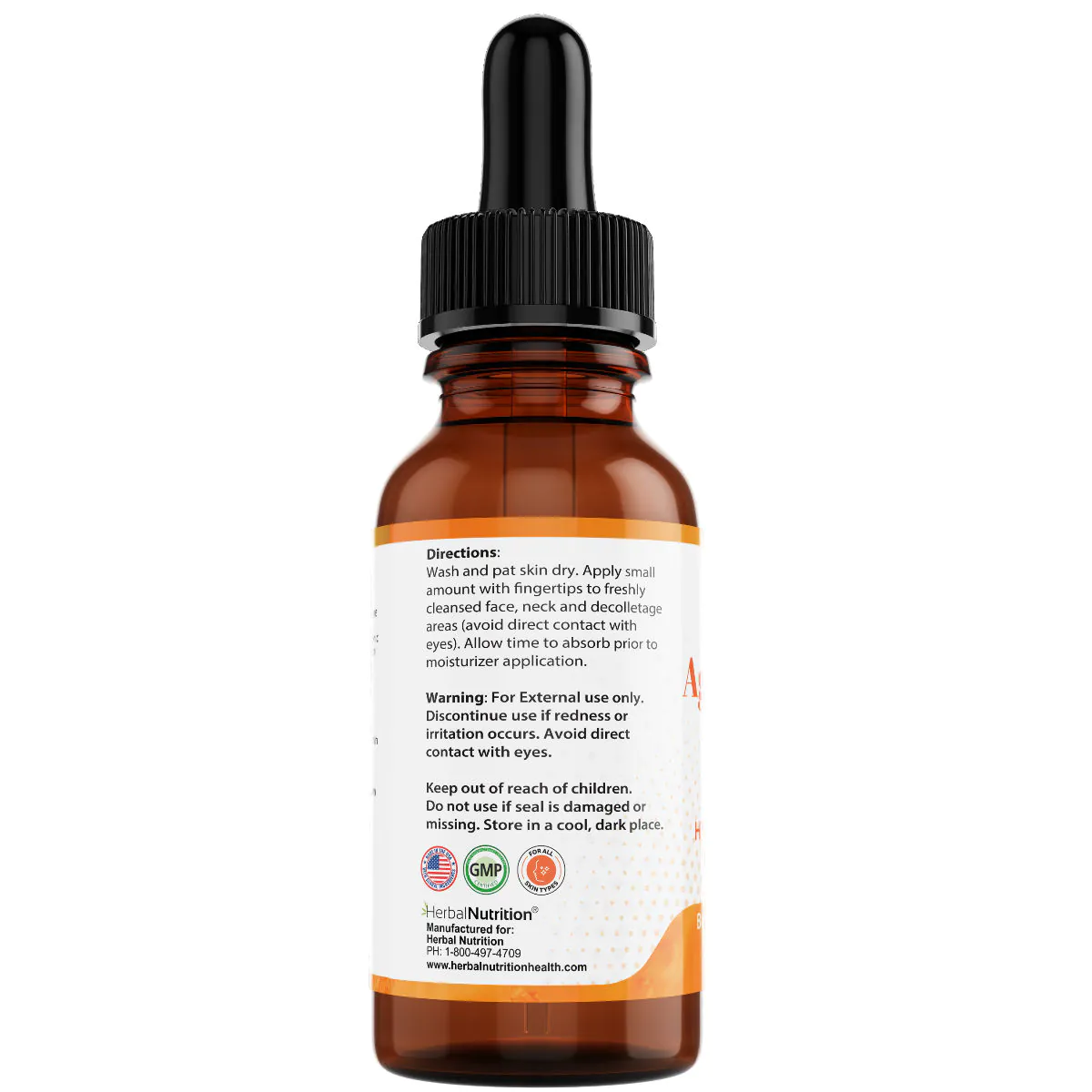 Age Defying Serum Directions Back of Bottle