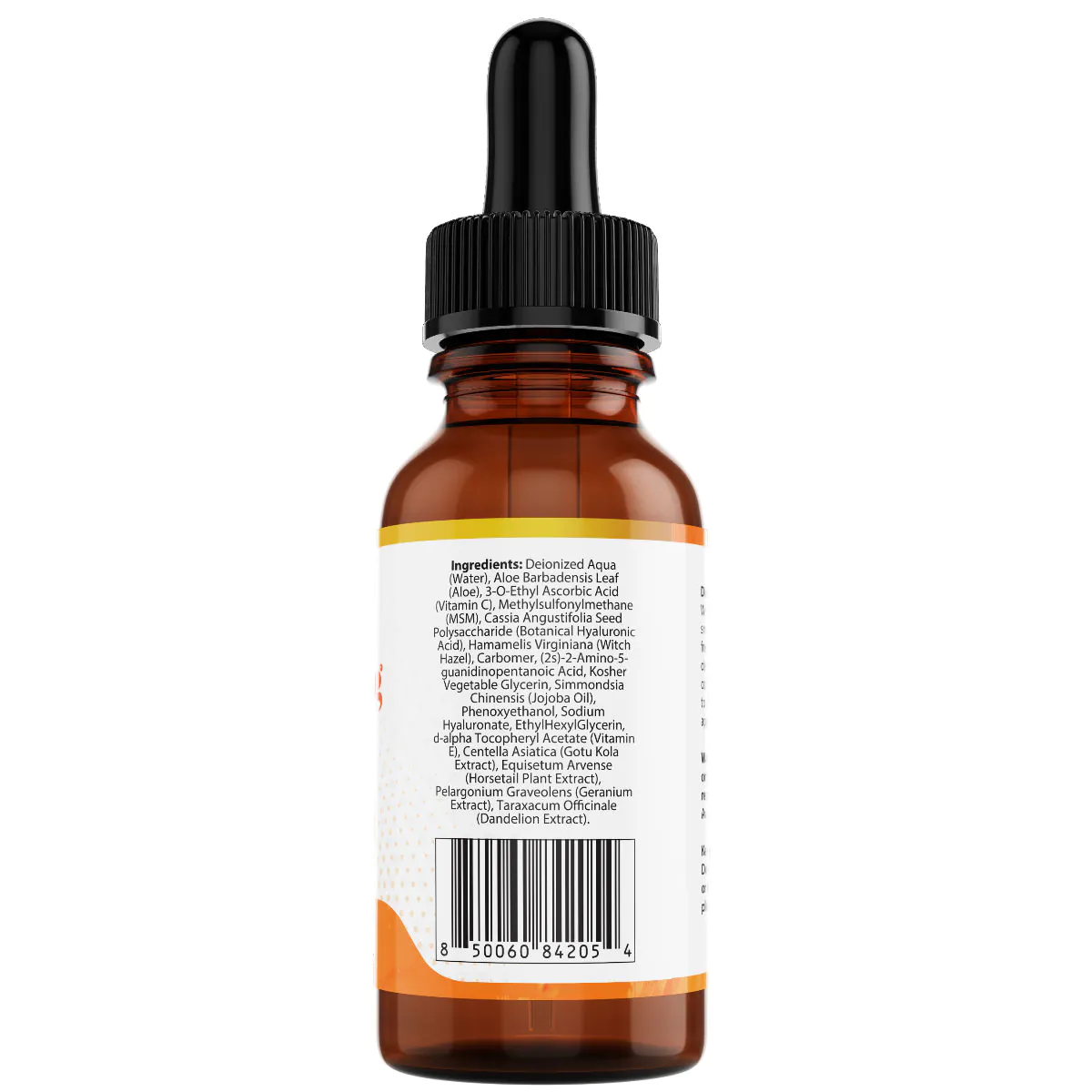 Age Defying Serum Ingredients Back of Bottle
