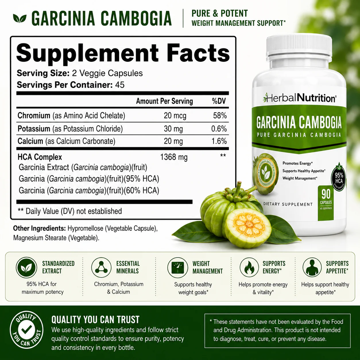 Garcinia Supplement Facts